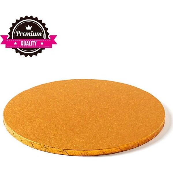 Oranžová podložka pod dort 30 cm hrúbka 1,2 cm - Decora - Decora