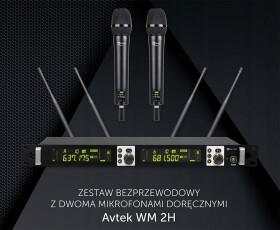 Avtek WM 2H Sada bezprzewodowy z dwoma mikrofonami doRučnými