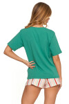 Krátke pyžamo PDD3200-013 zelené - Moraj M