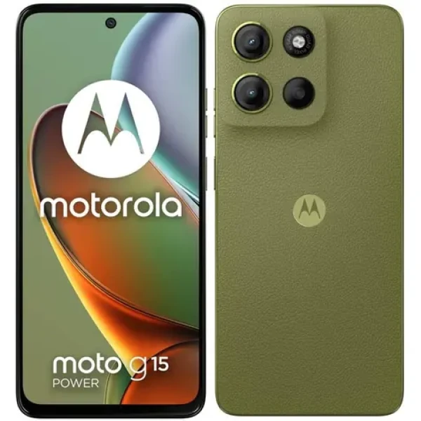 Motorola Moto G15 Power 8+256 GB zelená / 6.7" LCD / 256GB / Android 15 / Vegánska Koža (PB6G0002PL)