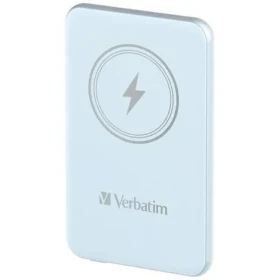 Verbatim Charge 'n' Go 5000 mAh světle modrá / Bezdrátová powerbanka / Qi / PD 3.0 / Quick Charge 3.0 (32242)