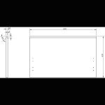MEXEN/S - Rivel kúpeľňová skrinka 100 cm s umývadlom Vela pravá, 1S, 1D, reliéf, grafit/biela mat 91A23-10047-3-BBFF66-W23P01