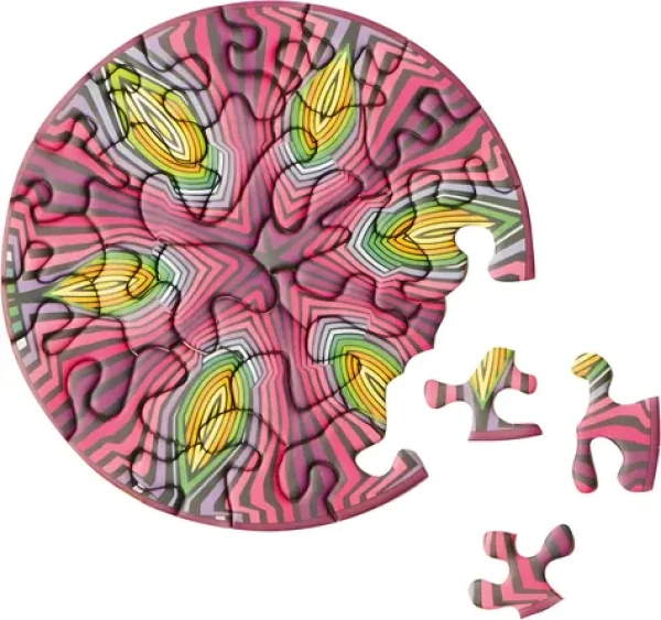 CURIOSI Okrúhle puzzle Picoli: Hippie