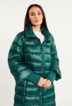 Dámsky páperový kabát s prešívaním Bottle 230-009 Dark Green - Monnari 44/2XL tmavě zelená