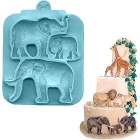 Silicone formička - slony 17x13,5 cm - Cakesicq - Cakesicq