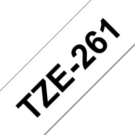 Brother TZE-261 / Páska na štítky / čierna tlač / biely podklad / 36 mm / 8 m (TZE-261)