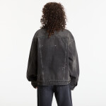 Bunda Carhartt WIP Helston Jacket UNISEX Black Destroy Wash, Splatter XS