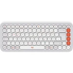 Logitech POP ICON Keys Off White / Klávesnica / nemecké rozloženie (920-013060)