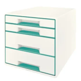 Leitz WOW CUBE (4 zásuvky) Zásuvkový box bielo-ľadovo modrá (52132051)