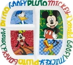 STOR Detský obdĺžnikový tanier Mickey Mouse / Detský tanier / Bez BPA / Do mikrovlnnej rúry / 22x19,5 cm (81126)