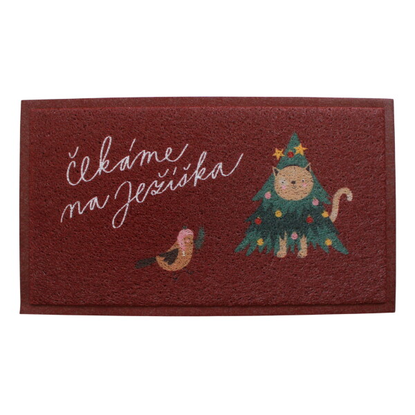 Bella Rose Rohožka Kočka čeká na Ježíška CZ