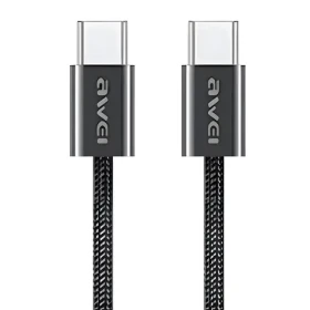 Awei CL-219T USB-C - USB-C čierny / Kábel / 60W / 1 m (CL-219T)