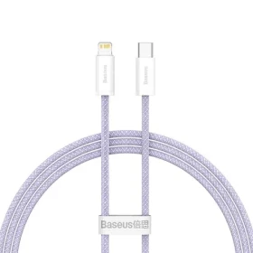 Baseus CALD040205 Kábel USB-C (M) - Lightning (M) 1 m fialová / 20W (CALD040205)