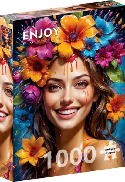 ENJOY Puzzle Kvetinové dievča