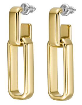 Fossil Výrazné pozlátené náušnice 2v1 Archival Core JOF00975710