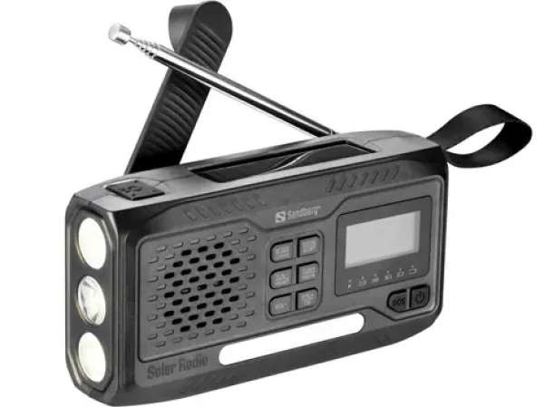 Sandberg Survivor DAB Radio All-in-1 4500 čierna / FM + DAB / Powerbanka 4500mAh / Bluetooth reproduktor (421-17)