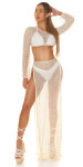 Sexy Koucla Highwaist Net Maxi Skirt / Cover-Up NEONCORALL L/XL