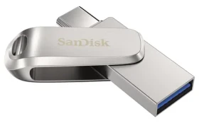 SanDisk Ultra Dual Drive Luxe 256 GB strieborná / Flash Disk / USB-A 3.1 amp; USB-C 3.1 / čítanie: 150 MBs (SDDDC4-256G-G46)