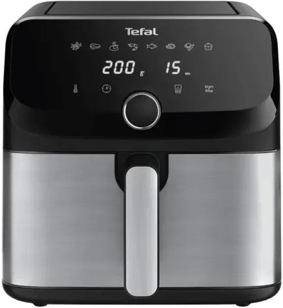 TEFAL Easy Fry Mega EY855D10 čierna / Teplovzdušná fritéza / 2020 W / 7,5 l / pre 8 osôb (EY855D10)