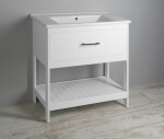 AQUALINE - ZUNO 85 keramické umývadlo nábytkové 85x45cm, biela 9085