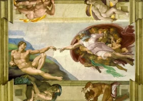 ENJOY Puzzle Michelangelo Buonarroti: Stvorenie Adama