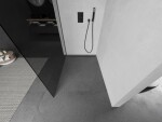 MEXEN/S - Kyoto Sprchová zástena WALK-IN 120 x 200, grafit 8 mm, grafit metal 800-120-101-95-40