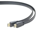 PremiumCord HDMI High Speed + Ethernet 5m / Plochý kábel / Pozlátené konektory (kphdmep5)