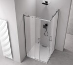 POLYSAN - THRON ROUND obdĺžnikový sprchový kút 1100x1000, hranaté pojazdy, rohový vstup TL2110-5005