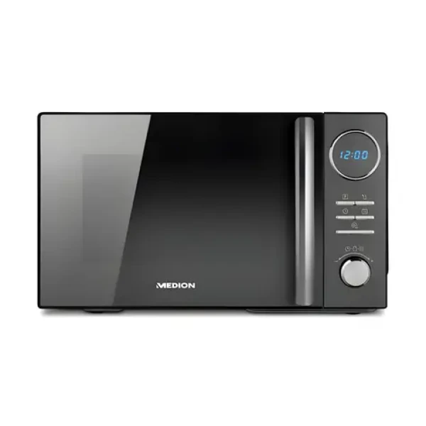 Medion MD11493 čierna / Mikrovlnná rúra s grilom a horúcim vzduchom / 900 W / 23 l / LC displej (50076214)
