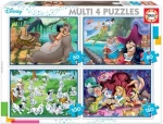 Educa Puzzle Disney rozprávky 4v1 (50 80 100 150 dielikov)