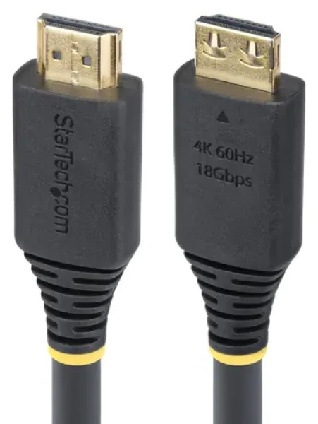StarTech HDMI2- Cable-GRIP-20F/6M čierna / HDMI kábel / HDMI 2.0 / 6,1 m / zaisťovací konektor (HDMI2-CABLE-GRIP-20F)