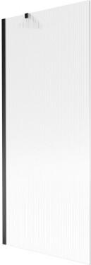 MEXEN/S - Next vaňová zástena FIX 80 x 150, prúžky, čierna 895-080-000-00-09-70