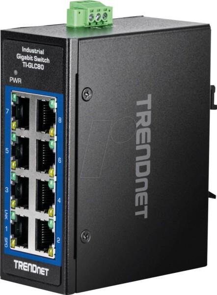 TRENDnet TRENDnet 8-Port Industrial Gigabit DIN-Rail Mini Switch