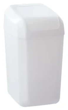 Denox Troya biela / Odpadkový kôš / Hojdacie veko / 15 l