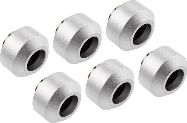 Optimus Optimus Hardtube Fitting, 12 mm, 6er Pack mit Werkzeug - silber
