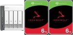 Qnap TS-433-4G + 2x Seagate IronWolf 6TB (ST6000VN006)