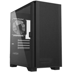 Montech AIR 100 LITE čierna / Micro ATX / 4X USBA / 2x 120mm / bez zdroja / priehľadná bočnica (AIR 100 LITE (B))