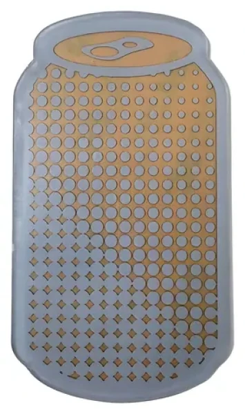 Caimi Brevetti samolepka na odpadkový kôš KOV / Samolepka na triedený odpad / 6 x 10,5 cm