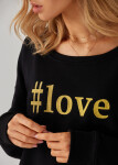 Kolorli Mikina #Love Black