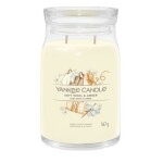 Yankee Candle Signature Soft Wool amp; Amber veľký pohár 567g / doba horenia až: 90h (5038581141695)