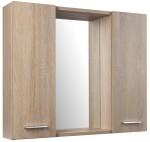 AQUALINE - ZOJA/KERAMIA FRESH STRIP galérka s LED osvetlením, 70x60x14cm, dub platin 45029S