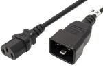 PremiumCord Kábel sieťový prepojovací 230V 10A 3M / konektory IEC 320 C13 - IEC 320 C20 (8592220019402)