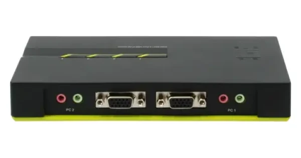 LevelOne KVM-0421 / KVM prepínač / 4 porty / USB / VGA / audio (KVM-0421)