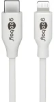 Goobay 39448 biela / Nabíjací a synchronizačný kábel / Lightning - USB-C / 2 m (39448)