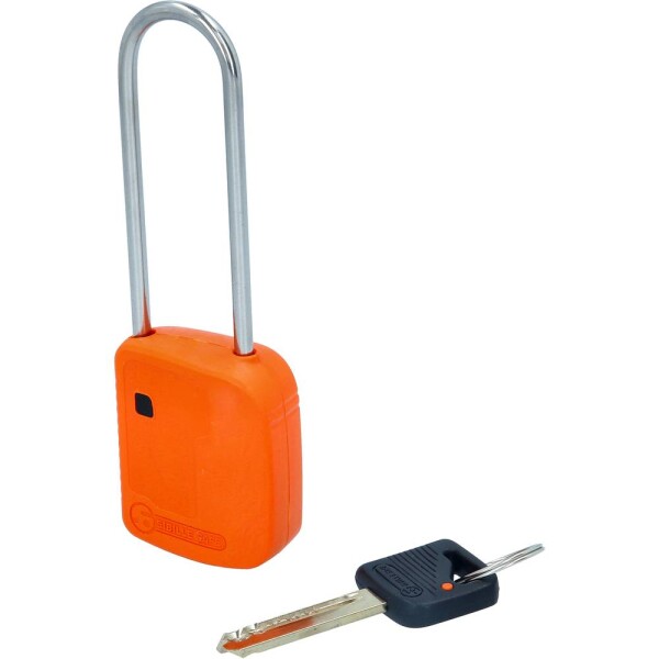 Závorový zámok, oranžový, kovový, 76 mm KS Tools 117.0219; 117.0219