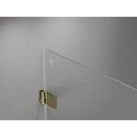 MEXEN/S - Lunar-B sprchovací kút dvere krídlové pravá 90 x 80, transparent, zlato 832-090-080-50-00-P