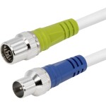 Maxtrack FK-IECS2,0L RJ45 sieťové káble, prepojovacie káble 2 m biela 1 ks; FK-IECS2,0L
