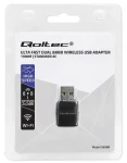 Qoltec 56988 / WiFi adaptér / USB 3.0 / AC / DUAL band / 1300 Mbps (56988)