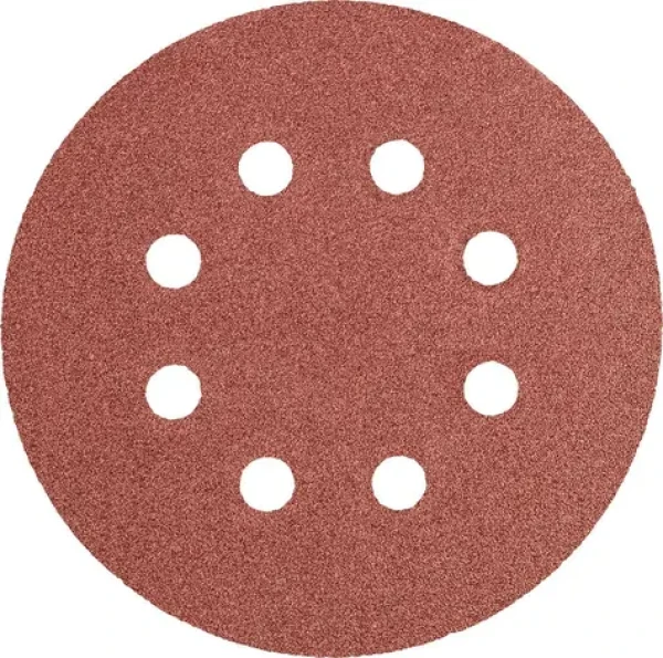 Graphite Brúsne kotúče 125 mm / Brúsny kotúč / K100 / 5 ks / 8 otvorov (55H942)