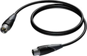 Procab XLR čierna / Kábel / XLR (M) - XLR (F) / 0,5 m (CLA901/0.5)